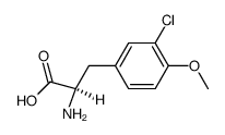 D-(R)-3-(3-chloro-4-methoxyphenyl)alanine Structure