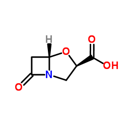 4-Oxa-1-azabicyclo[3.2.0]heptane-3-carboxylicacid,7-oxo-,(3R,5S)-(9CI) Structure