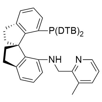 2-Pyridinemethanamine,N-[(1S)-7'-[bis[3,5-bis(1,1-dimethylethyl)phenyl]phosphino]-2,2',3,3'-tetrahydro-1,1'-spirobi[1H-inden]-7-yl]-3-methyl- structure