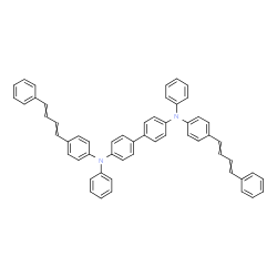 N,N'-Diphenyl-N,N'-bis(4-(4-phenyl-1,3-butadienyl)phenyl)-(1,1'-biphenyl)-4,4'-diamine dihydrochloride Structure
