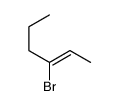 3-Bromo-2-hexene Structure