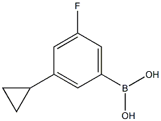 (3-cyclopropyl-5-fluorophenyl)boronic acid Structure