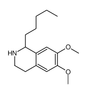 6,7-dimethoxy-1-pentyl-1,2,3,4-tetrahydroisoquinoline结构式