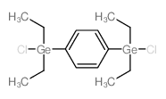 Germane,1,4-phenylenebis[chlorodiethyl- (9CI) structure