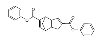 3a,4,7,7a-Tetrahydro-1H-4,7-methano-indene-2,5-dicarboxylic acid diphenyl ester Structure