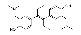 2-[(dimethylamino)methyl]-4-[(E)-4-[3-[(dimethylamino)methyl]-4-hydroxyphenyl]hex-3-en-3-yl]phenol Structure