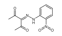 3-(2-nitrophenylhydrazono)pentane-2,4-dione Structure