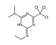 N-ethyl-4-propan-2-yl-6-(trichloromethyl)-1,3,5-triazin-2-amine结构式