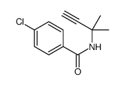 4-chloro-N-(2-methylbut-3-yn-2-yl)benzamide结构式