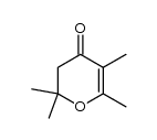 2,3,6,6-tetramethyl-5,6-dihydro-4H-pyran-4-one结构式