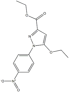 5-ethoxy-1-(4-nitro-phenyl)-1H-pyrazole-3-carboxylic acid ethyl ester结构式