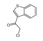 1-苯并[b]噻吩-3-基-2-氯乙酮结构式