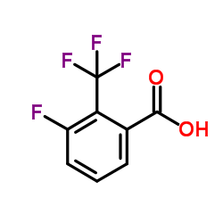 3-氟-2-(三氟甲基)苯甲酸结构式