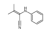 3-methyl-2-phenylamino-2-butenenitrile结构式