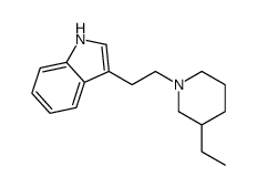 3-[2-(3-ethylpiperidin-1-yl)ethyl]-1H-indole结构式
