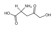 2-amino-5-hydroxy-4-oxopentanoic acid结构式