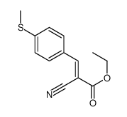 ethyl 2-cyano-3-(4-methylsulfanylphenyl)prop-2-enoate Structure