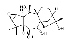 2,3-Epoxy-1,1,4,12-tetramethylperhydro-7,8a-ethanobenz[f]azulene-4,9,10,10a,12-pentol structure