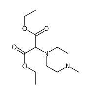 diethyl 2-(4-methylpiperazin-1-yl)propanedioate结构式