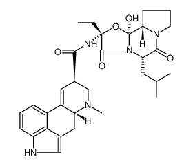 2'-Ethyl-12'-hydroxy-5'α-(2-methylpropyl)ergotaman-3',6',18-trione Structure