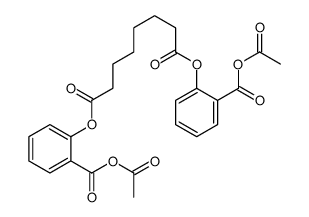 bis(2-acetyloxycarbonylphenyl) octanedioate结构式
