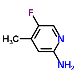 2-amino-5-fluoro-4-picoline structure