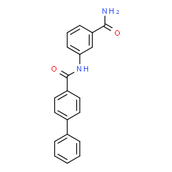 N-[3-(aminocarbonyl)phenyl]-4-biphenylcarboxamide结构式