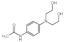 Acetamide,N-[4-[bis(2-hydroxyethyl)amino]phenyl]-结构式