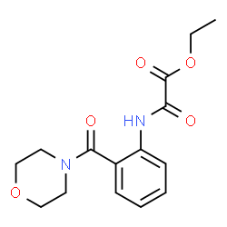 ethyl {[2-(morpholin-4-ylcarbonyl)phenyl]amino}(oxo)acetate Structure