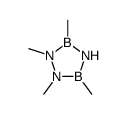 1,2,3,5-tetramethyl-1,2,4,3,5-triazadiborolidine结构式