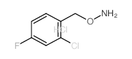 o-(2-Chloro-4-fluorobenzyl)hydroxylamine hydrochloride Structure