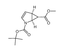(-)-2-azabicyclo[3.1.0]hex-3-ene-2,6-dicarboxylic acid 2-tert-butyl ester 6-methyl ester Structure