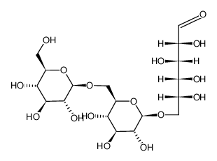 6-O-(6-O-β-D-Glucopyranosyl-β-D-glucopyranosyl)-D-glucose结构式