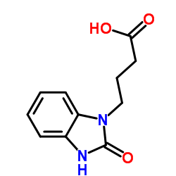 2-Oxo-1-benzimidazolinebutyric Acid structure