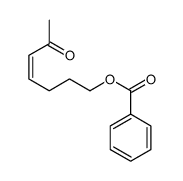 6-oxohept-4-enyl benzoate结构式