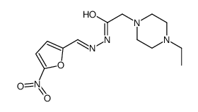 5-Nitro-2-furaldehyde (4-ethyl-1-piperazinylacetyl)hydrazone结构式