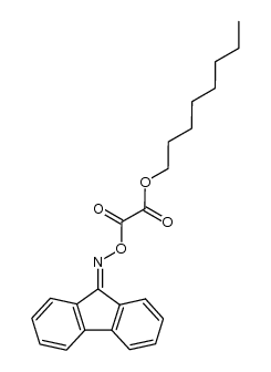 n-octyl [(9-fluorenylidenamino)oxycarbonyl]formate结构式