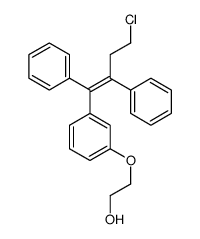 2-[3-(4-chloro-1,2-diphenylbut-1-enyl)phenoxy]ethanol Structure