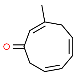 2,5,7-Cyclononatrien-1-one, 3-methyl- (9CI) structure