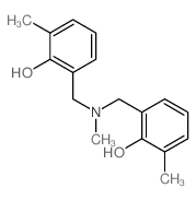 Phenol,2,2'-[(methylimino)bis(methylene)]bis[6-methyl- structure