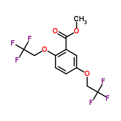 Methyl 2,5-bis(2,2,2-trifluoroethoxy)benzoate structure