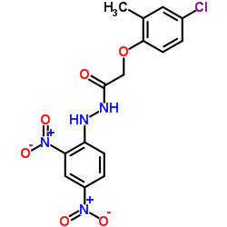 2-(4-Chloro-2-methylphenoxy)-N'-(2,4-dinitrophenyl)acetohydrazide结构式