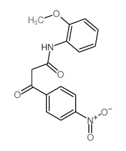 N-(2-methoxyphenyl)-3-(4-nitrophenyl)-3-oxo-propanamide Structure