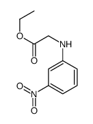 ethyl 2-(3-nitroanilino)acetate结构式