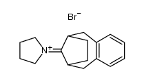 1-Tricyclo[8.2.1.03,8]trideca-3(8),4,6-trien-13-ylidene-pyrrolidinium bromide Structure