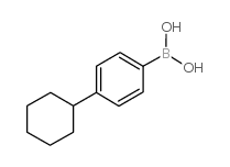 4-Cyclohexylphenylboronic acid structure