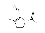 (5S)-1-formyl-2-methyl-5-(1-methylethenyl)-1-cyclopentene Structure