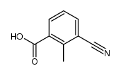 3-氰基-2-甲基苯甲酸结构式