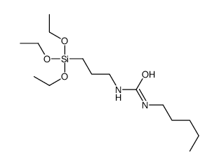 1-pentyl-3-(3-triethoxysilylpropyl)urea Structure
