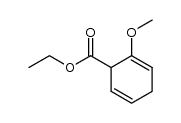 (+/-)-2-methoxy-cyclohexa-2,5-diene-carboxylic acid ethyl ester Structure